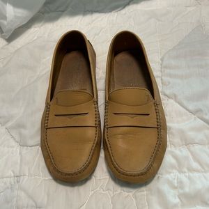 Tod's Light Brown Leather Slip-Ons